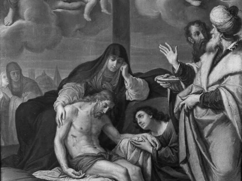 1677-Pier Francesco Cavazza - Deposizione di Cristo dalla croce - Basilica di S. Domenico, Bologna